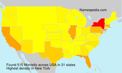 Surname Montello in USA Surname Montello in USA