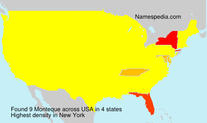 Surname Monteque in USA Surname Monteque in USA