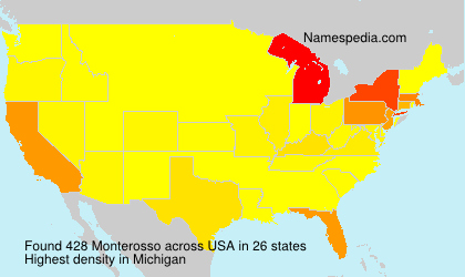 Familiennamen Monterosso - USA