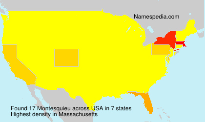 Surname Montesquieu in USA Surname Montesquieu in USA
