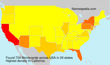 Surname Monteverde in USA Surname Monteverde in USA