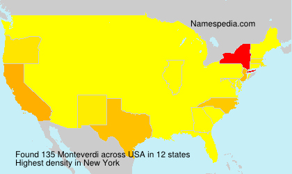 Surname Monteverdi in USA