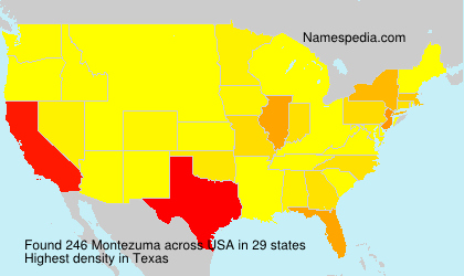 Surname Montezuma in USA Surname Montezuma in USA