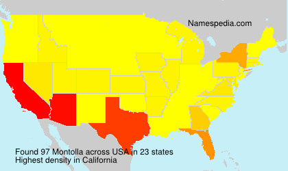 Surname Montolla in USA Surname Montolla in USA