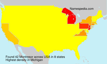 Surname Montresor in USA Surname Montresor in USA