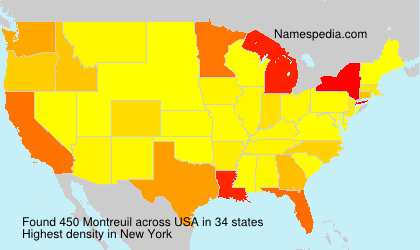 Surname Montreuil in USA Surname Montreuil in USA