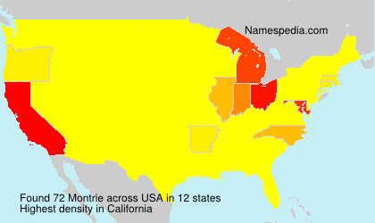 Surname Montrie in USA