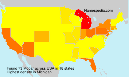 Surname Mooar in USA Surname Mooar in USA