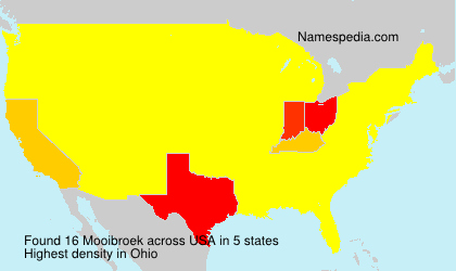 Surname Mooibroek in USA