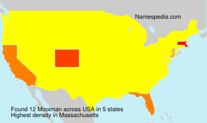 Surname Mooiman in USA Surname Mooiman in USA