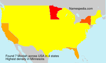Surname Moolah in USA Surname Moolah in USA