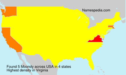 Surname Moondy in USA Surname Moondy in USA