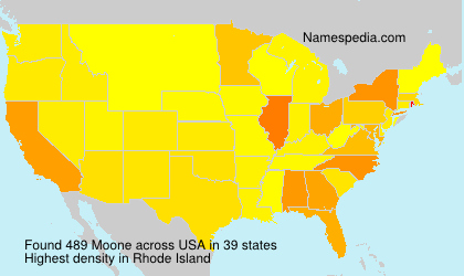 Surname Moone in USA Surname Moone in USA