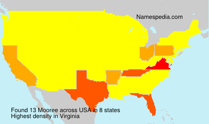 Surname Mooree in USA Surname Mooree in USA