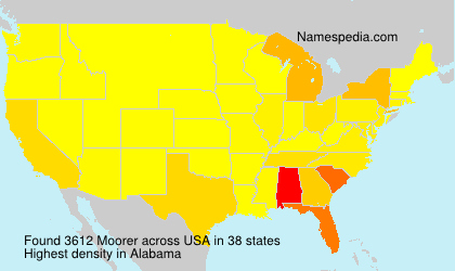 Surname Moorer in USA Surname Moorer in USA