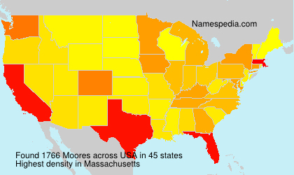 Surname Moores in USA Surname Moores in USA
