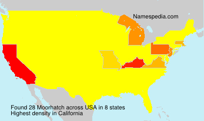 Surname Moorhatch in USA Surname Moorhatch in USA