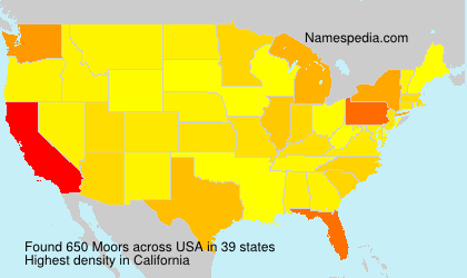Surname Moors in USA Surname Moors in USA
