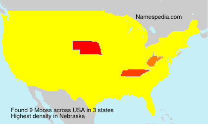 Surname Mooss in USA Surname Mooss in USA