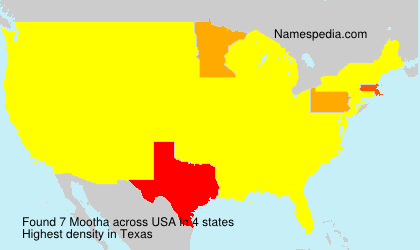Surname Mootha in USA Surname Mootha in USA