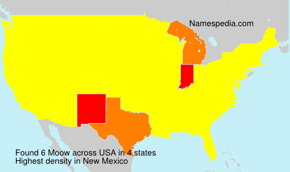 Surname Moow in USA Surname Moow in USA