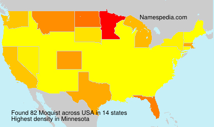 Surname Moquist in USA Surname Moquist in USA