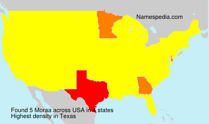 Surname Moraa in USA Surname Moraa in USA
