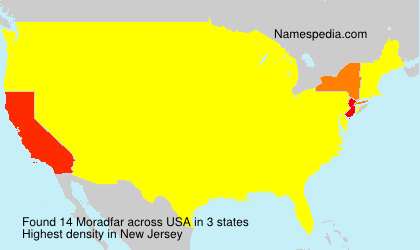 Surname Moradfar in USA Surname Moradfar in USA