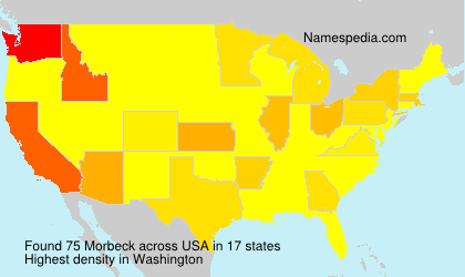 Surname Morbeck in USA Surname Morbeck in USA