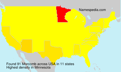 Surname Morcomb in USA Surname Morcomb in USA