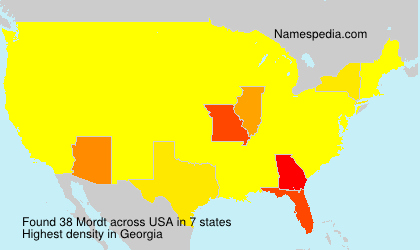 Surname Mordt in USA Surname Mordt in USA