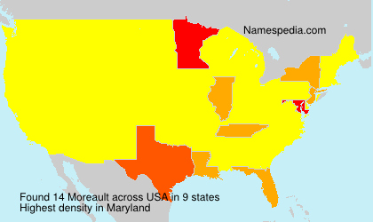 Surname Moreault in USA Surname Moreault in USA