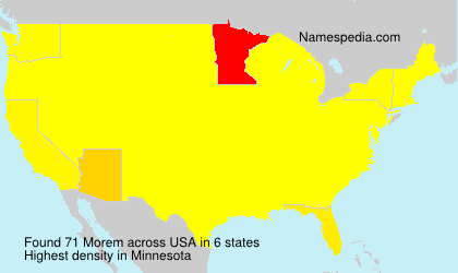 Surname Morem in USA Surname Morem in USA