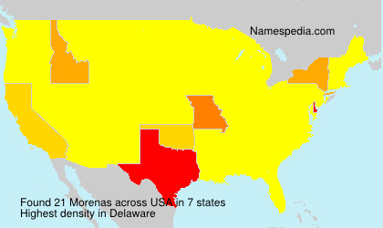 Surname Morenas in USA Surname Morenas in USA