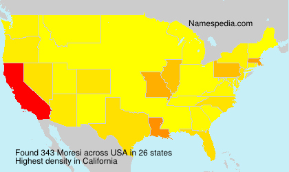 Surname Moresi in USA Surname Moresi in USA