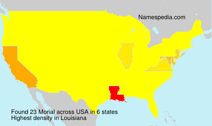 Surname Morial in USA Surname Morial in USA