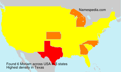 Surname Moriam in USA