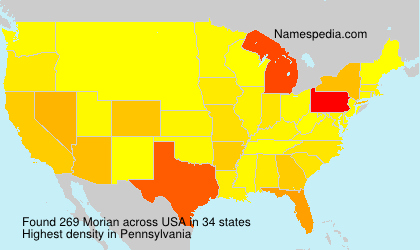 Surname Morian in USA