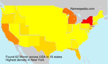 Surname Morier in USA Surname Morier in USA