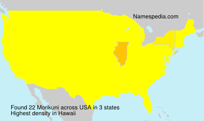 Surname Morikuni in USA Surname Morikuni in USA