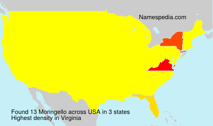 Surname Moringello in USA Surname Moringello in USA