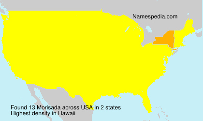 Surname Morisada in USA Surname Morisada in USA