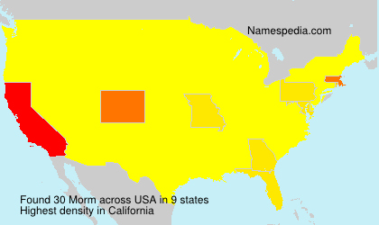 Surname Morm in USA Surname Morm in USA