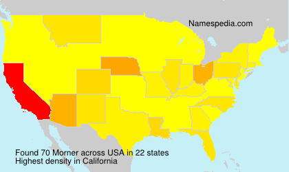 Surname Morner in USA Surname Morner in USA
