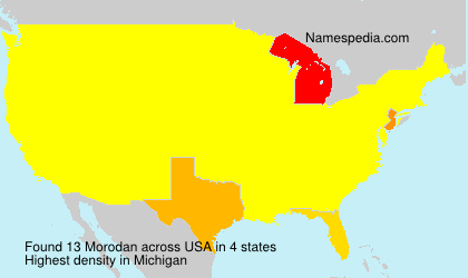 Surname Morodan in USA Surname Morodan in USA