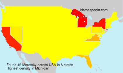 Surname Morofsky in USA Surname Morofsky in USA