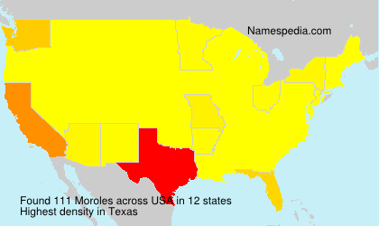 Surname Moroles in USA