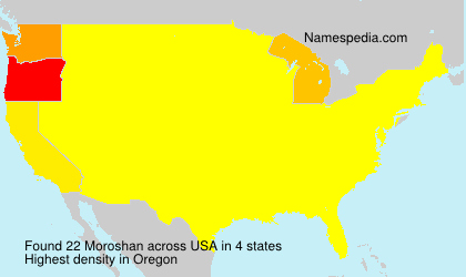 Surname Moroshan in USA Surname Moroshan in USA