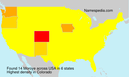 Surname Moroye in USA