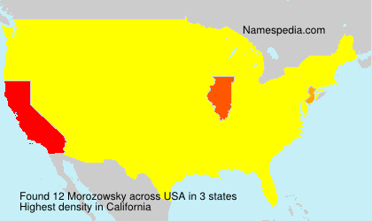 Surname Morozowsky in USA Surname Morozowsky in USA